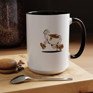 Skurrile Kaffeetasse für Kaffeeliebhaber, niedliche Cartoon Tasse, Geschenk für Freunde, lustige Bürotasse, morgendliche Motivationstasse, personalisiertes Kaffeegeschenk