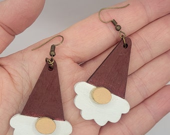 Gnome Dangle Earrings/ Gnome Gifts/ Whimsical Jewelry/ Fall Accessories/ Holiday Earrings/ Gnomies/ Gift for bestfriend/ Garden Inspired