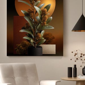 Boho Abstract Wall Art Prints: Mid-Century Modern Gallery Set (Digital Download)