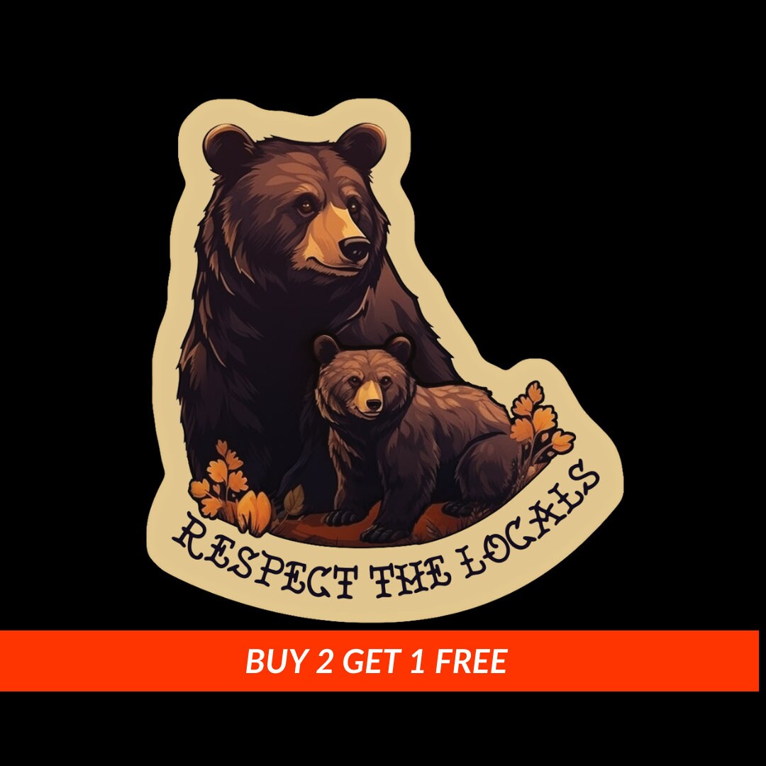 Animal Rights Bear Decal, Animal Liberation Rescue Sticker ...