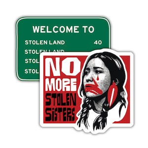 Indigenous Rights Activism Decal Set, Human Rights Decolonize Sticker ...