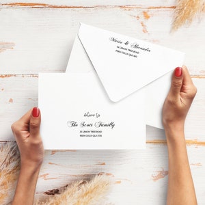 Envelope Addressing Template, Printable Envelope Template, Modern Wedding Envelope Addressing Editable, Minimalist Envelope Address, EWIT14
