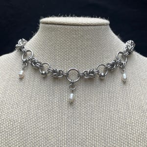 チェーンメイルネックレス | チェーンメイルジュエリー | ステンレススチールネックレス | オルタナティブネックレス | ゴシックジュエリー | グランジネックレス