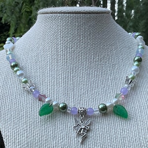 Fairy Necklace Fairy Choker Fairycore Necklace Cottagecore Necklace Woodland Y2K Pixie Cute Gift for Her