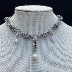 チェーンメイルネックレス | チェーンメイルジュエリー | ステンレススチールネックレス | オルタナティブネックレス | ゴシックジュエリー | グランジネックレス