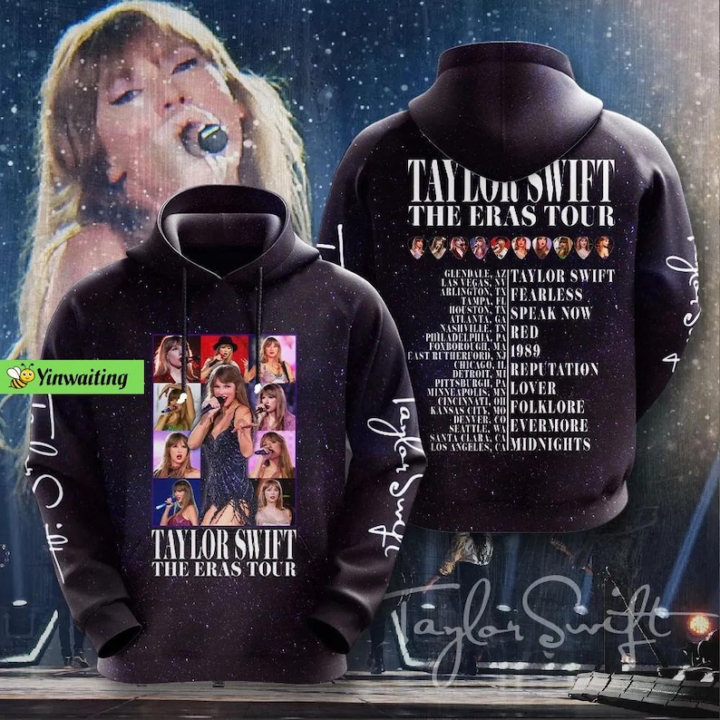 Taylor Swift Hoodies Taylor Swiftie 3D Hoodie Eras Tour Etsy