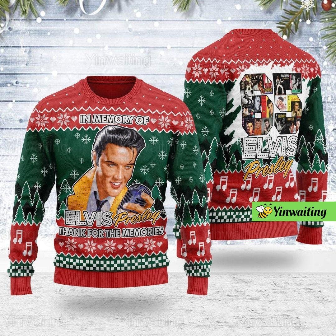 Kerst Elvis Presley trui, Elvis lelijke trui, Elvis King kersttrui