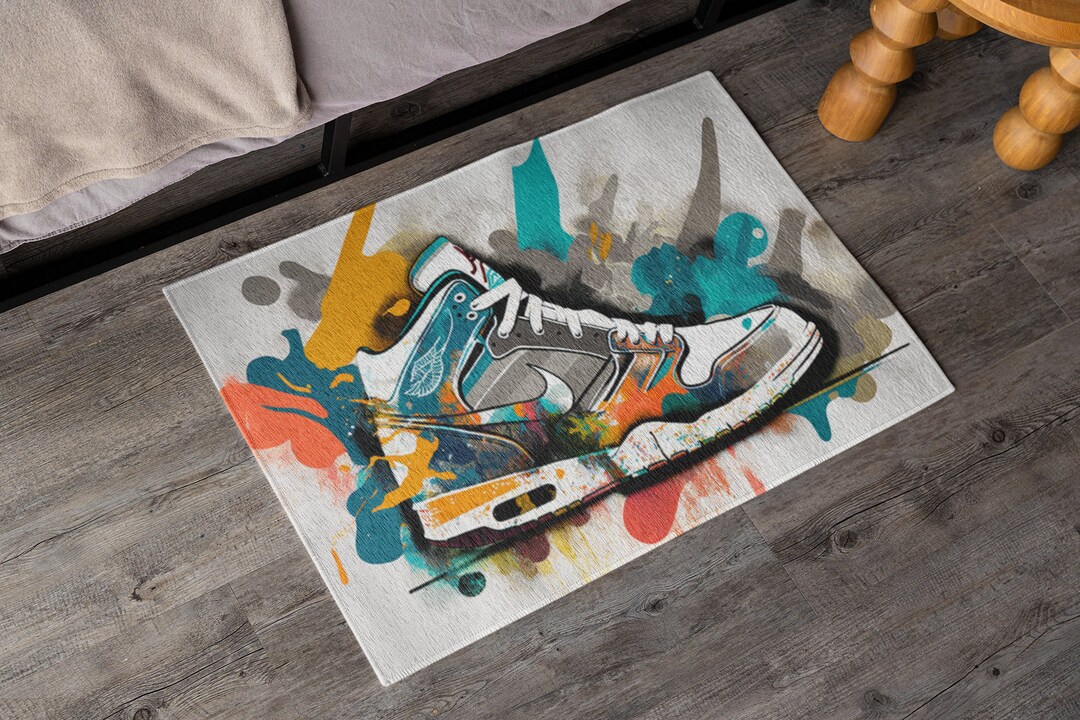Hypebeast Rug Hypebeast Decor Sneakerhead Rug Street Style Etsy