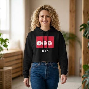 Bts Crop Hoodie - Etsy
