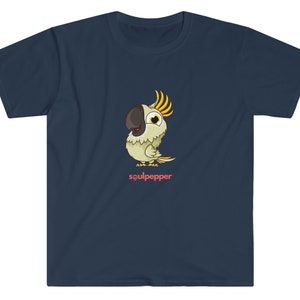 Parrot Gift T-Shirt for Pet Lovers | Funny Cartoon Parrot Print Tee | Perfect Birthday & Holiday Gift