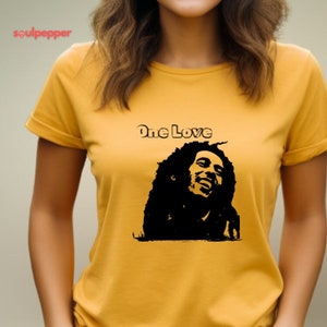 Bob Marley T-Shirt Reggae Music Icon One Love Shirt Bob Marley Silhouette Tee Iconic Silhouette Shirt for Reggae Fans