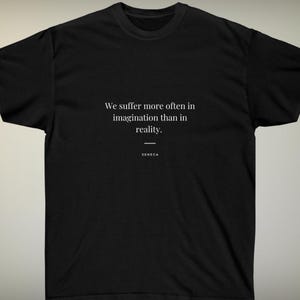 Camiseta con cita motivacional, regalo, eslogan inspirador, camiseta minimalista de pensamiento positivo