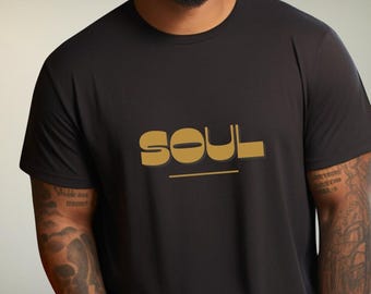 Soul Music T-Shirt, Retro 70s Style, Funk RnB Tee