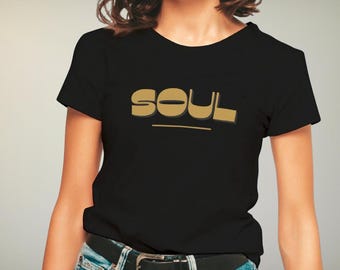 Retro Soul Music T-Shirt, Minimalist Graphic Tee