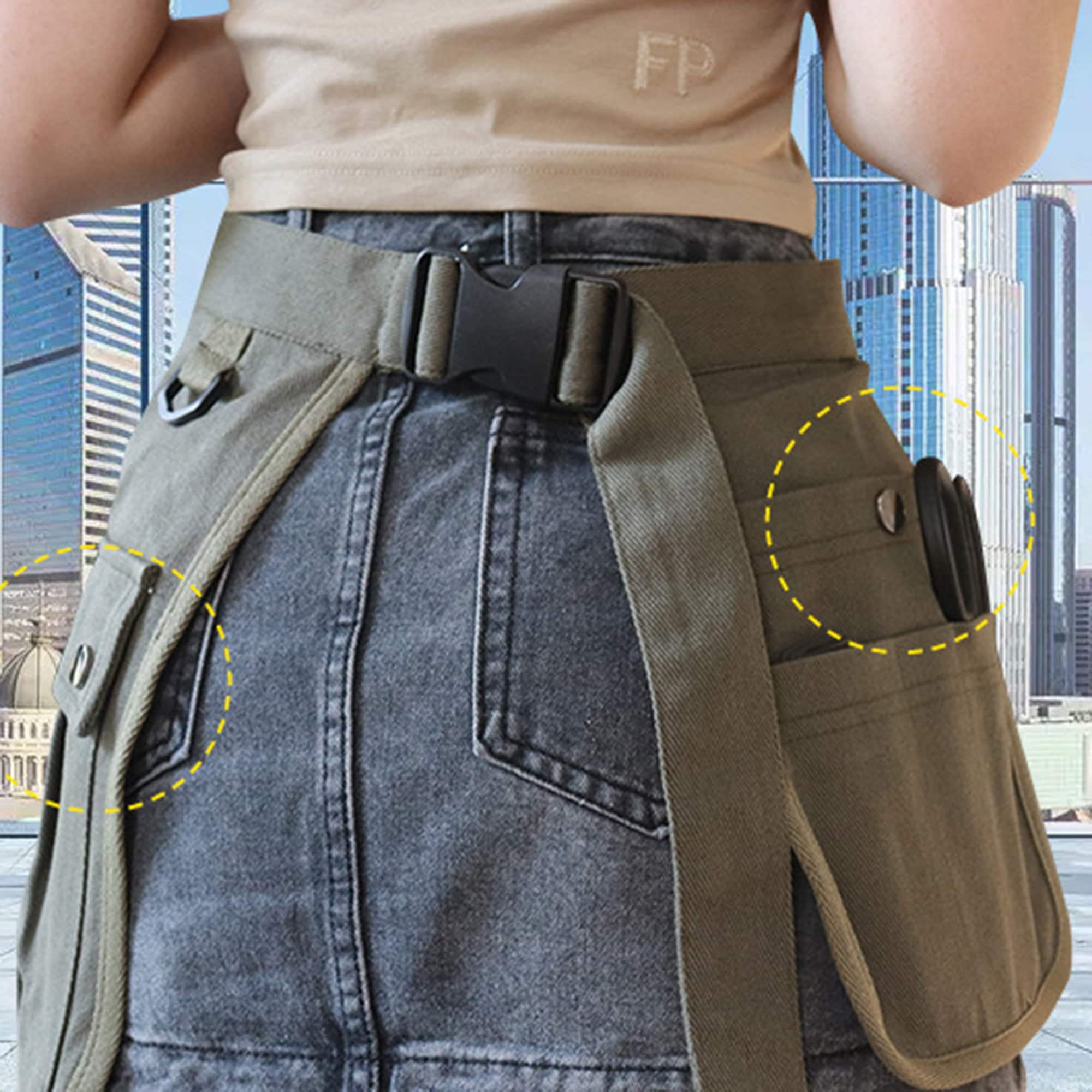 Vidar Tools 6-Pocket Single Side Tool Belt Pouch/Utility Belt Bag/Tool Apron for Carpenter/Gardening/Waist .Durable Canvas Construction.Comfortable