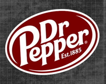 Dr Pepper Emblem | Dr Pepper Lover Sticker | Dr Pepper Tumbler | Soda Stickers | Cola Stickers | Googled My Symptoms Sticker | Waterproof DP