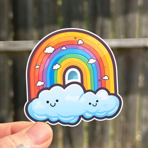 Rainbow Sticker For Laptop Pride Rainbow Sticker Minimalism Sticker Gift For Her Decal Gift For Him Cute Stickers For Journal Adult Sticker