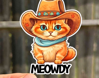 Cat Waterproof Sticker Gift For Her Cat Vinyl Decals Cute Adult Sticker Packs Pet Lover Sticker Kitty Cat Sticker Merch Kitty Collection
