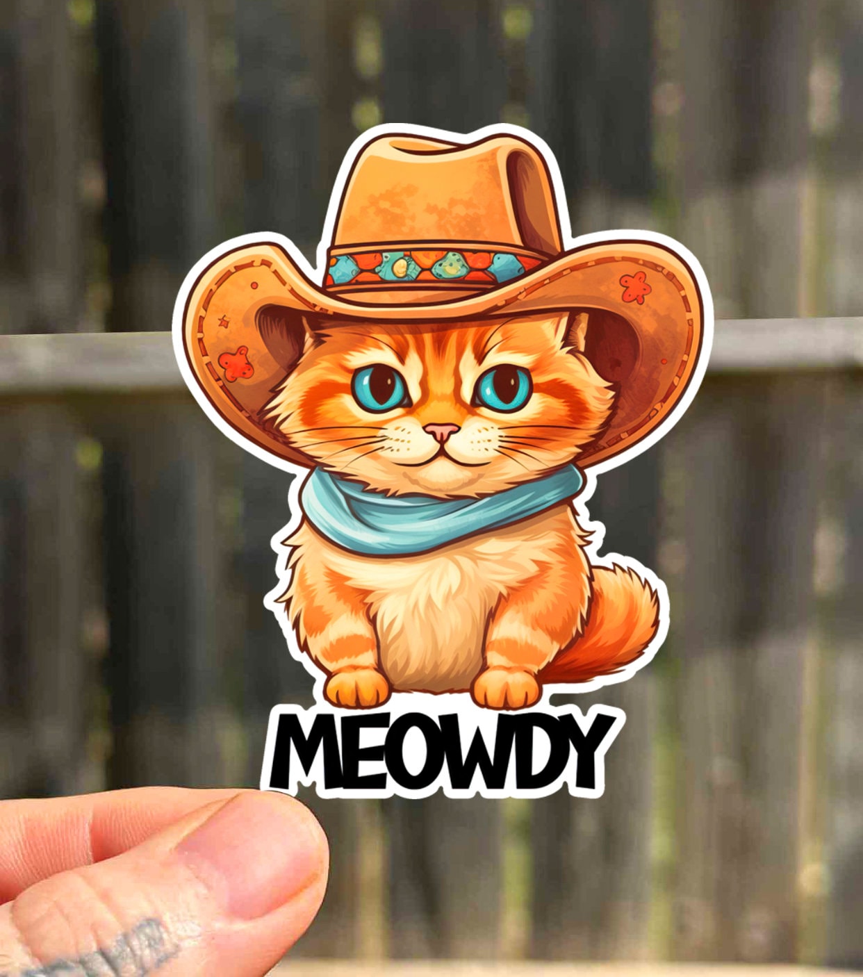 Cat Waterproof Sticker Gift for Her Cat Vinyl Decals Cute Adult Sticker ...
