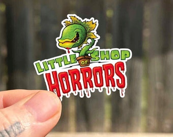Broadway Theater Musical wasserdichte Aufkleber | Halloween Pflanzenaufkleber | Broadway Aufkleber | Audrey 2 Shop Of Horrors Vinyl Aufkleber