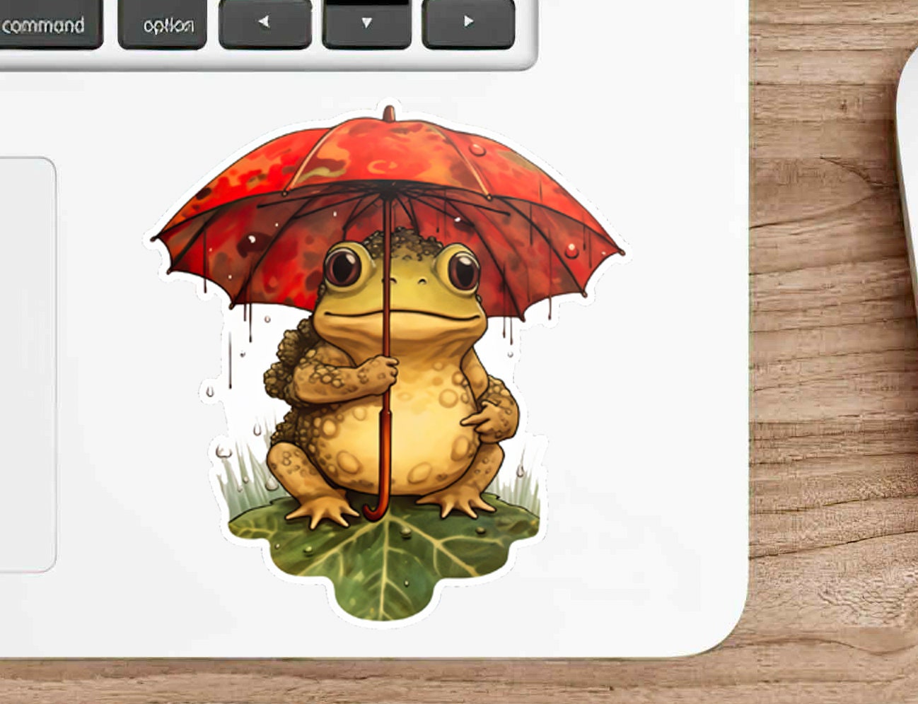 Frog Waterproof Sticker Toad Vinyl Sticker Gift for Her Laptop Animal ...