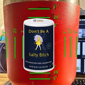 Don't Be A Salty Bitch Sticker – Funny Vinyl Decal For Car Laptop Cup – PopArt