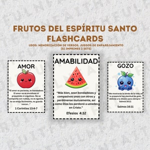 Activities for Kids in Spanish Actividades para Niños Cristianos Frutos del Espiritu Christian Activities Digital Printables for Kids