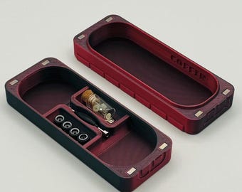 Coffin - Red/Black -  Fingerboard Case