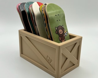 Fingerboard Deck Crate: Storage and Display for 15 Decks
