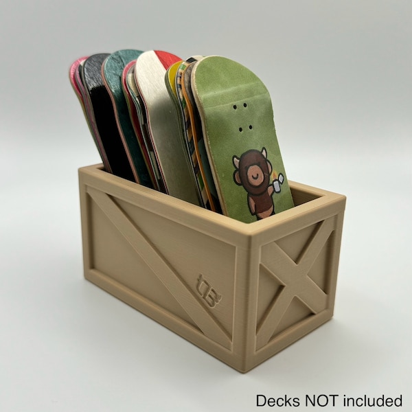 Caja para tablas de fingerboard: Almacenamiento y exhibición para 15 tablas.