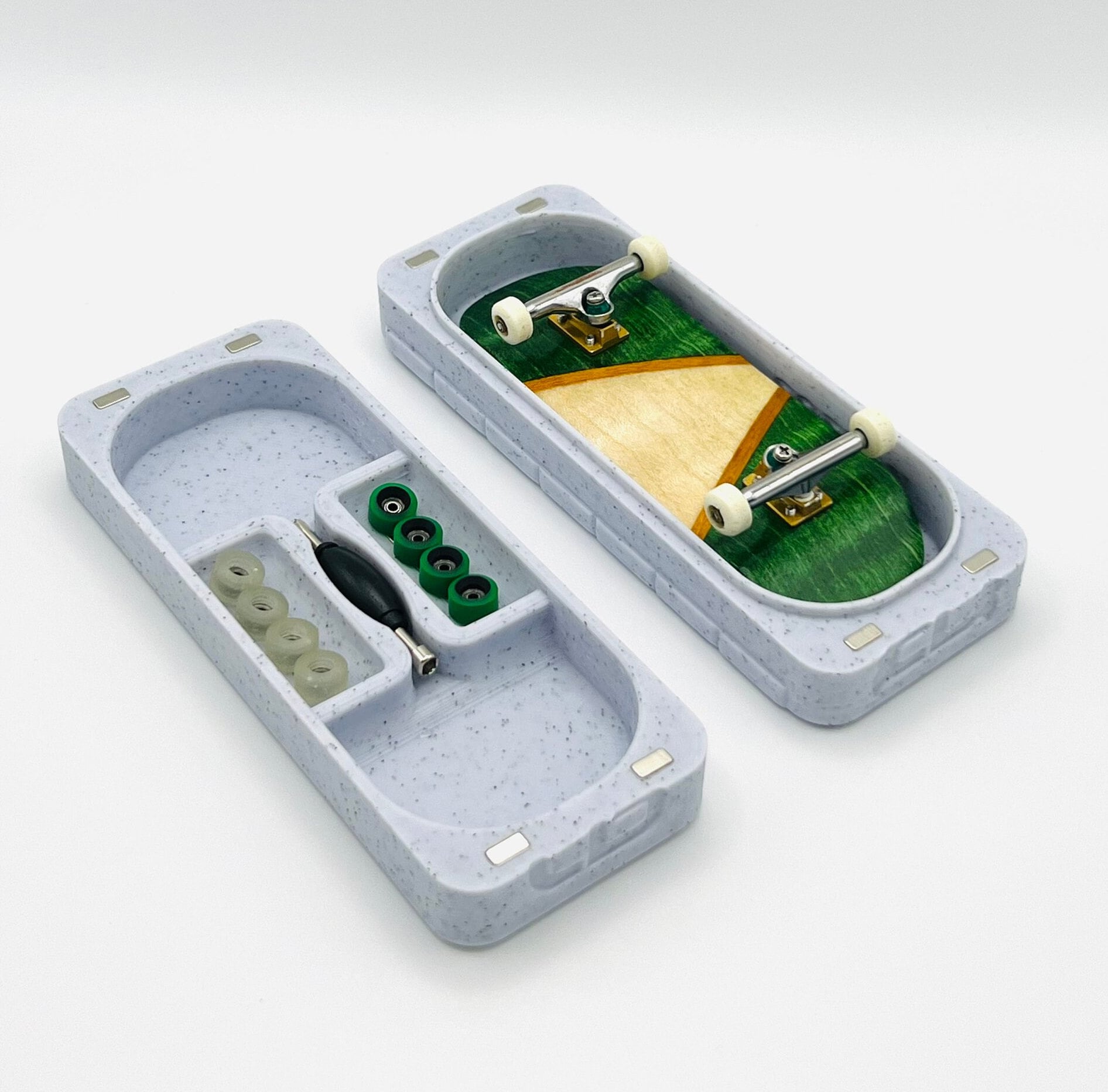 Mini Coffin High Back Obstacle For Fingerboards & Tech Decks - 9 Inch Skateboard Rail