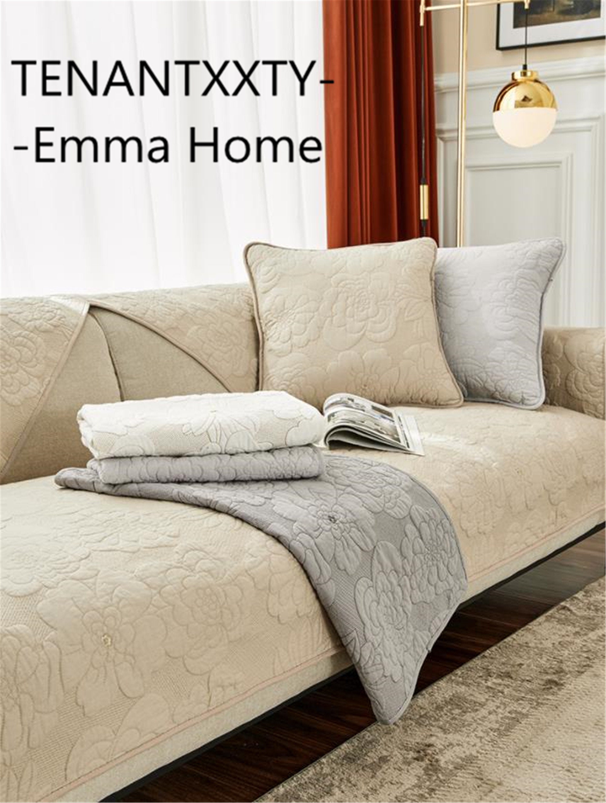 Floral Sofa Cover Pure Cotton Couch Cover Separated Sofa Etsy