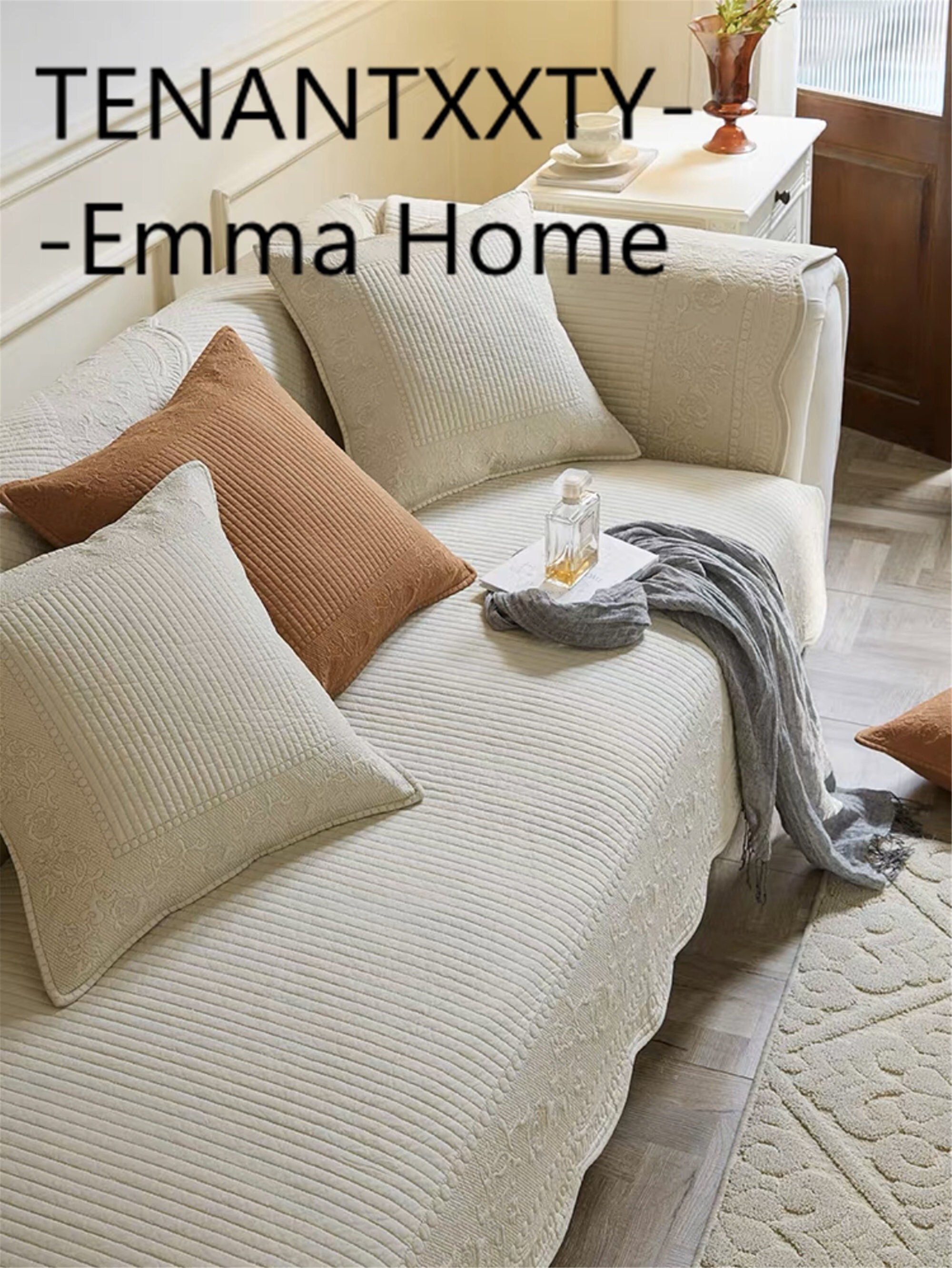 Retro Style Couch Cover Embroidered Sofa Cover Etsy