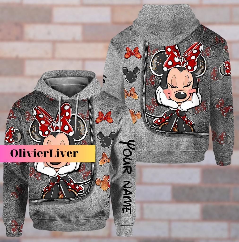 Discover Minnie Mouse Hoodie/Legging, Minnie Womens Leggings, Mickey Hoodie, Custom Minnie Hoodie, Minnie Disney Hoodie, Minnie Legging