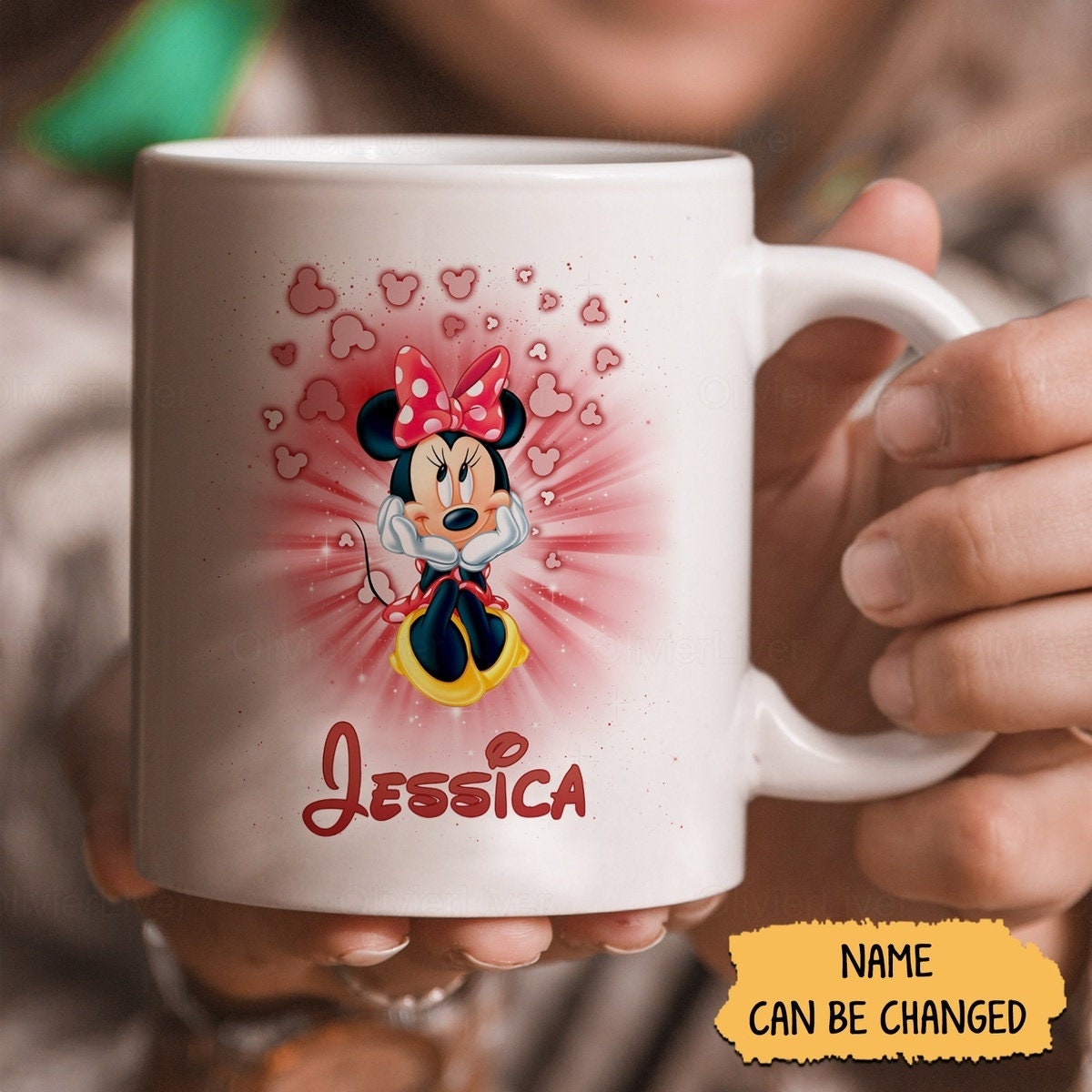 Coussin Forme Mickey Et Minnie Noël