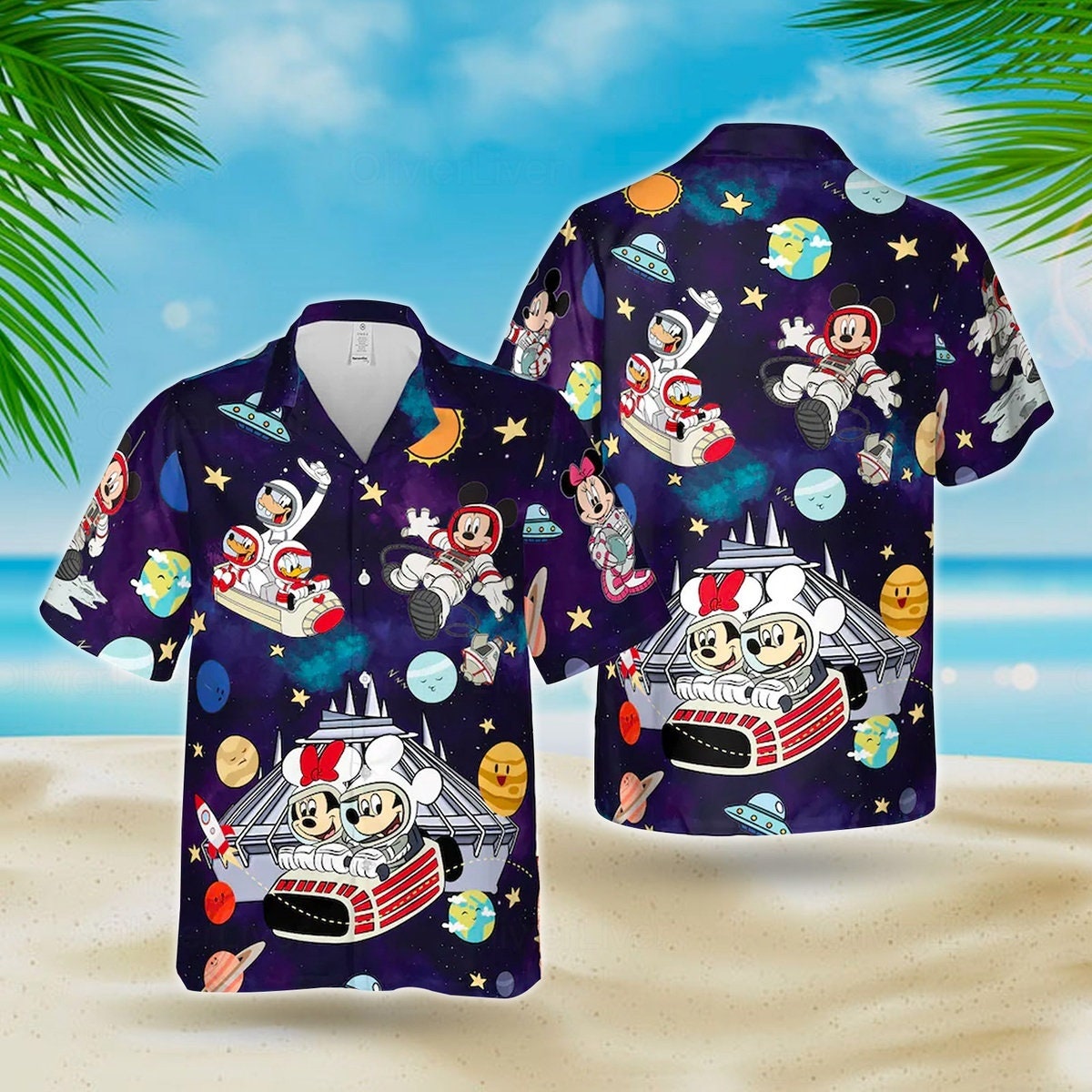 Louis Vuitton LV Mickey Mouse Disney Colorful Hawaiian Shirt And Short
