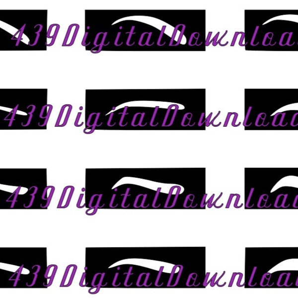 Eyebrow Stencil Etsy