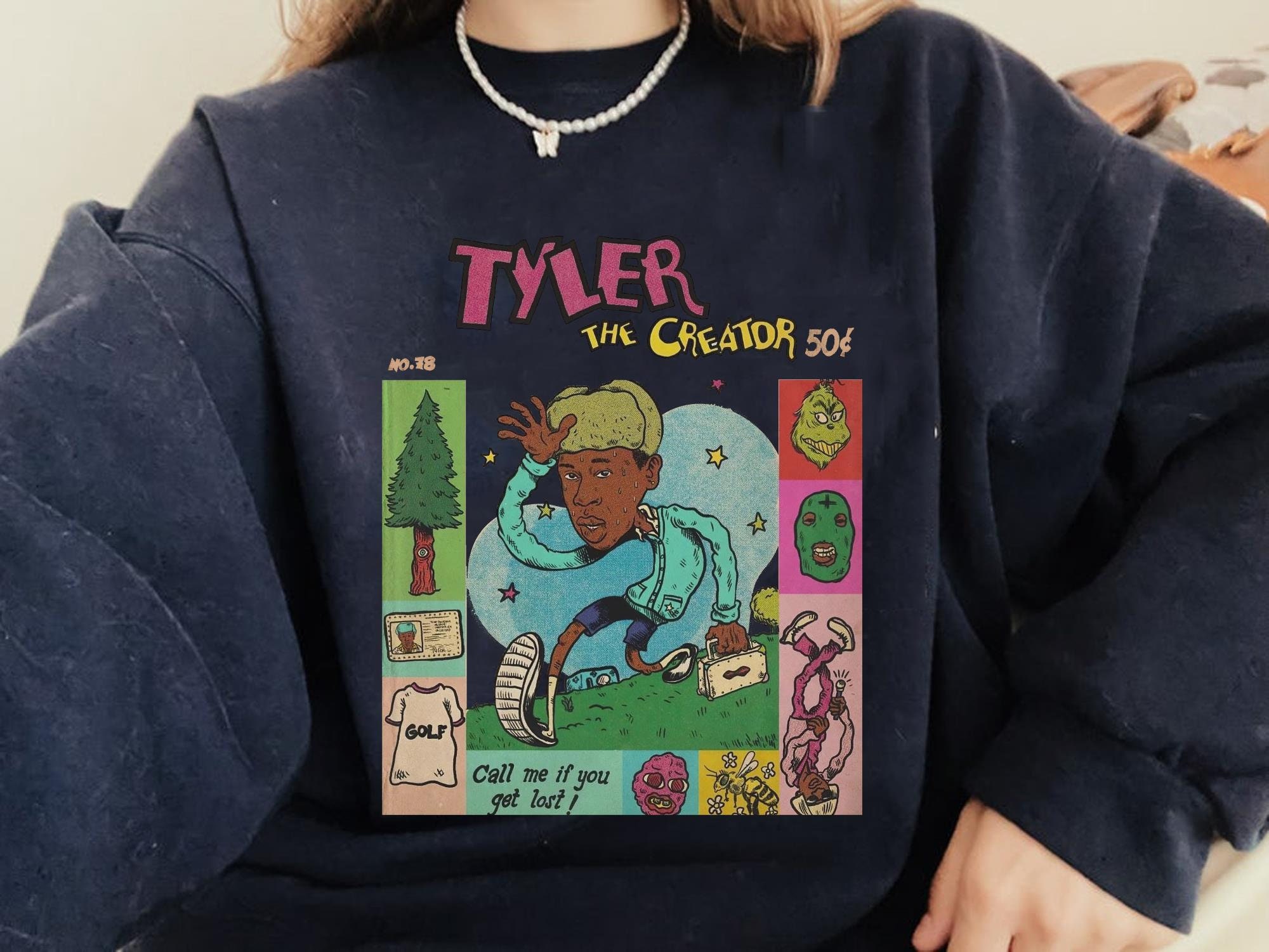 Tyler the Creator & old guy Supreme red hoodie and baseball tee