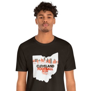Cleveland Browns Shirt, Cleveland Browns Football Shirt, Cleveland Clothing Shirt, Cleveland Football Shirt, Cleveland Skyline Shirt,
