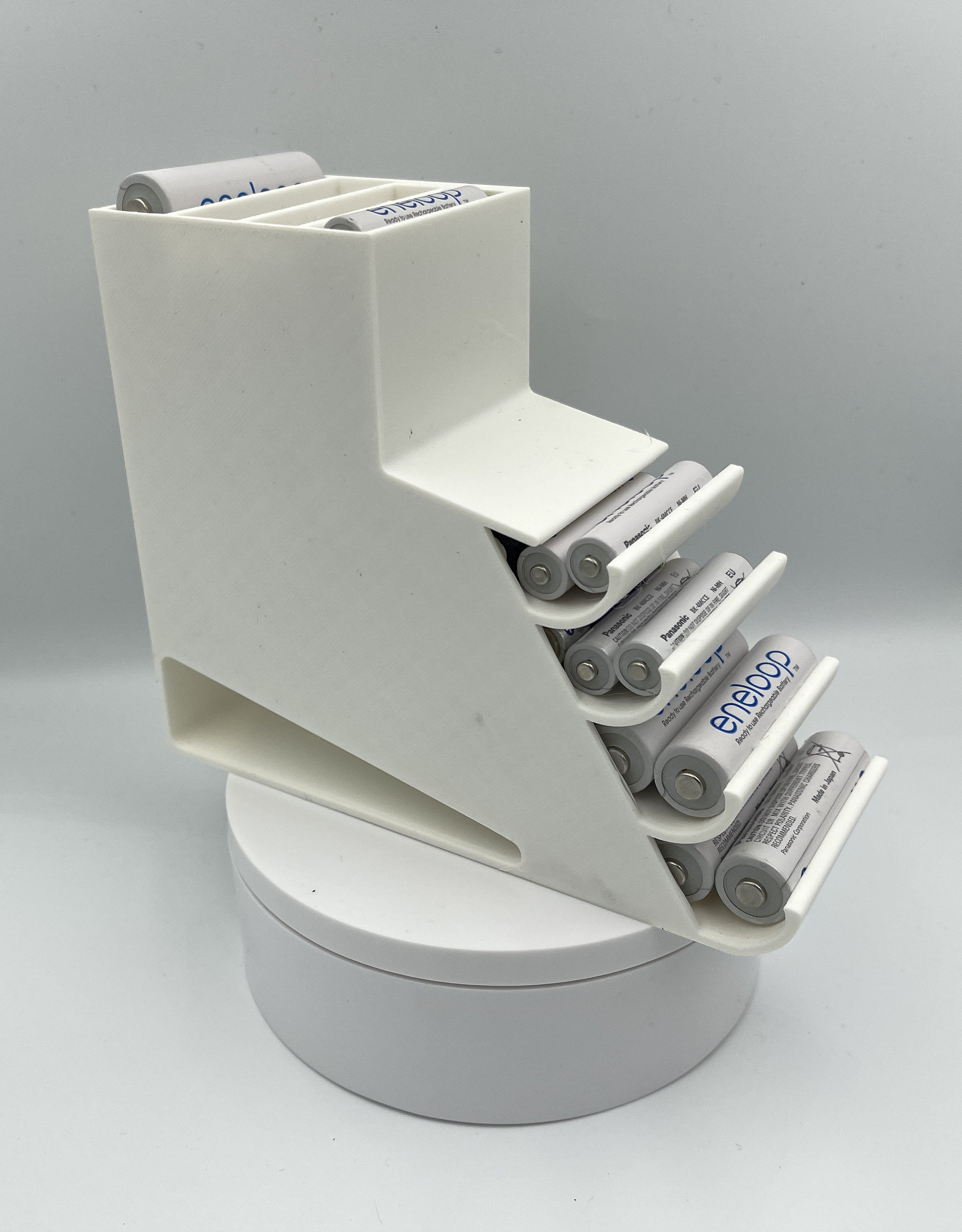 Batterie Organizer Für 10 AA & 10 AAA - Wandmontage Batteriespender