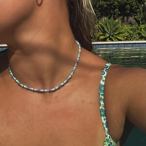 Blue Haven Necklace - Handmade Beaded Jewellery