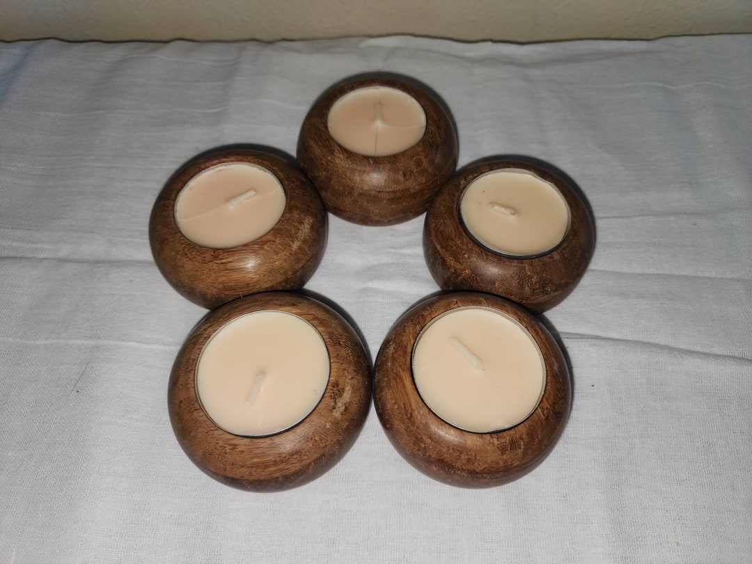 Bamboo Candle Holders Etsy