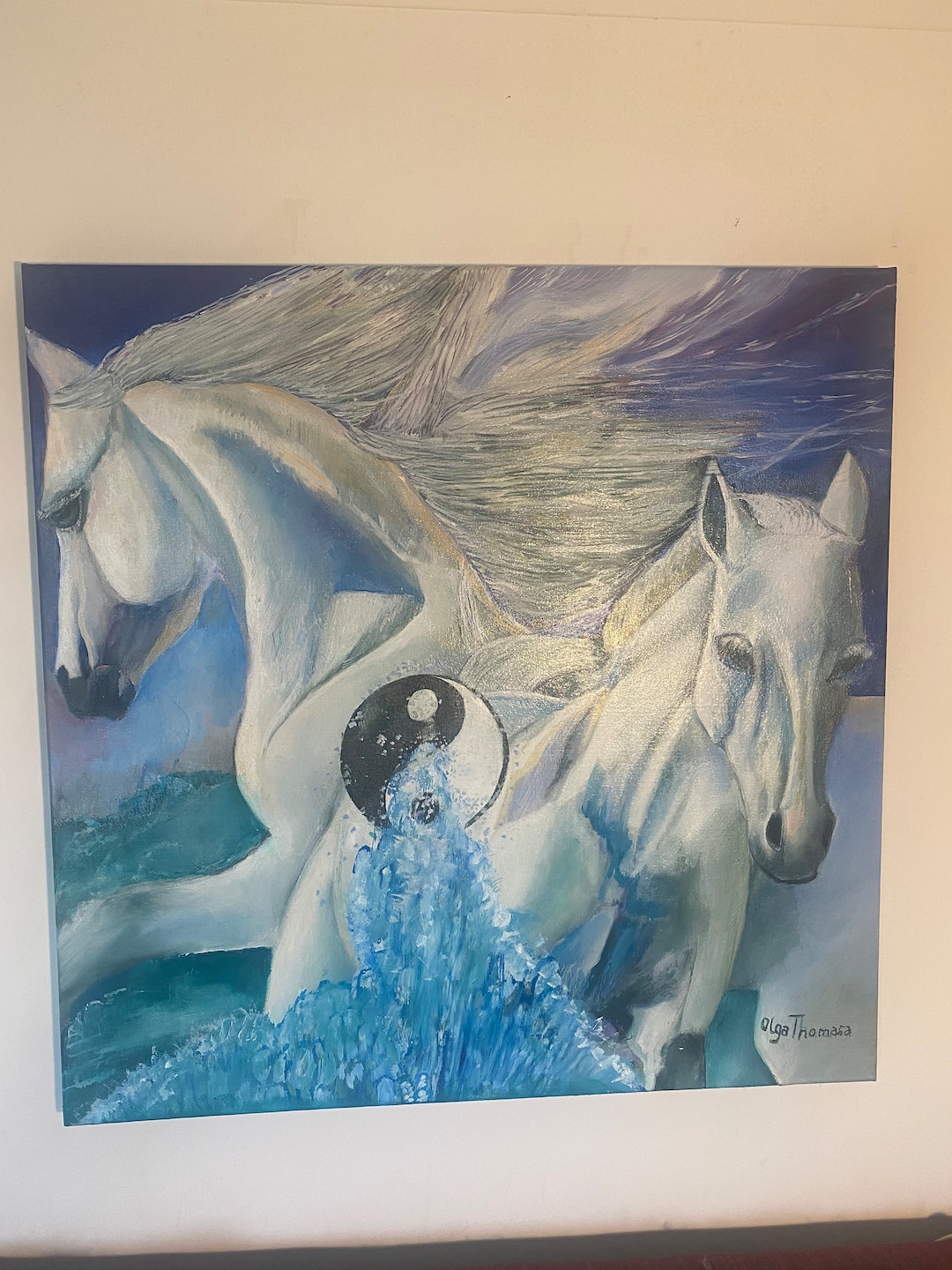 Yin Yang Horses - Etsy