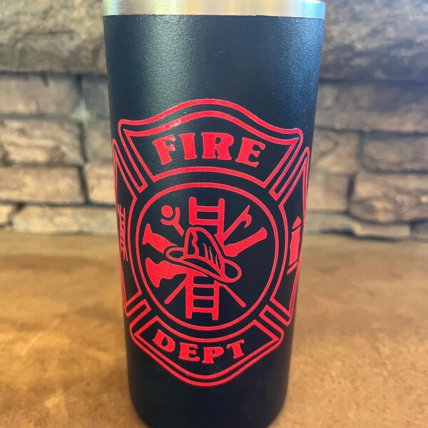 Fire Department Koozie Etsy
