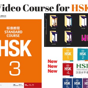 Digital Video Course for HSK 3, 20 lessons (16 hours) completely HSK 3 textbook-based