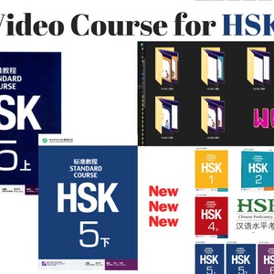 Digital Video Course for HSK 5, 60 lessons (72 hours) completely HSK 5 textbook-based