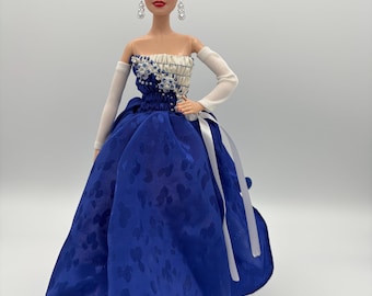 holiday barbie blue dress Millennium Princess Barbie Holiday Special Edition 2000