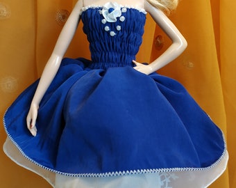 Fashion Doll Dress, Fits 11.5" Doll, Easy Dressing