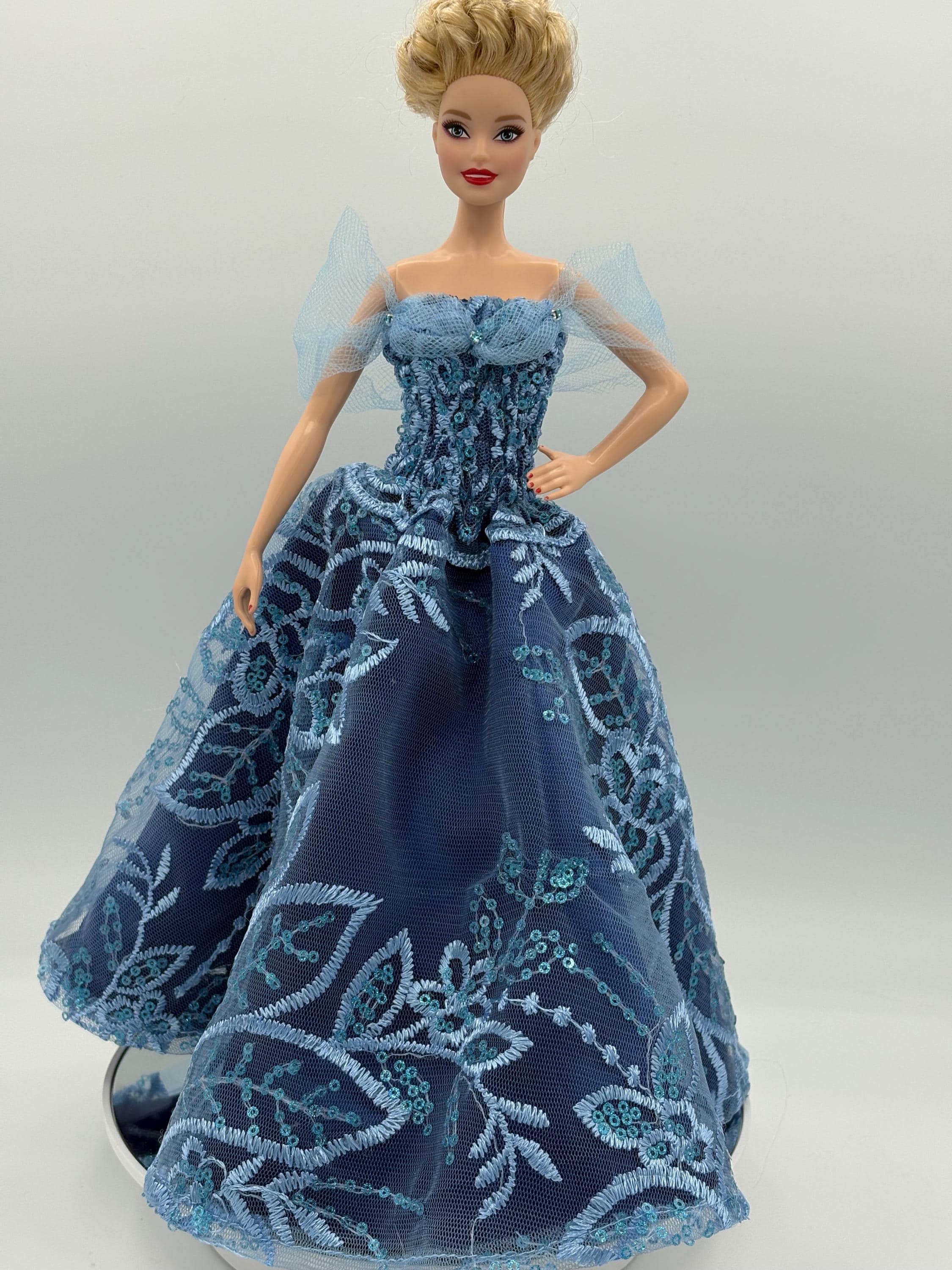 barbie blue dress A forever yes to Floor-length Prom Dress Size:6-7Y Pre-Order PLEASE NOTE THAT THE