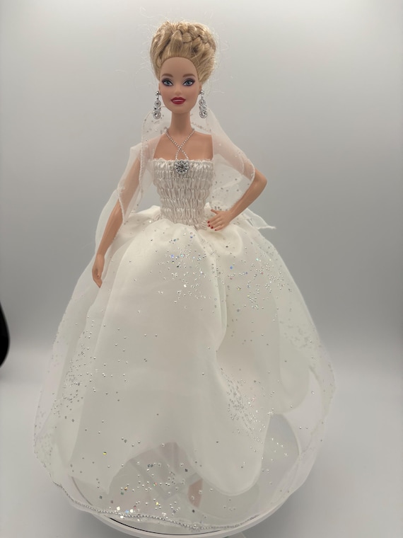 Barbie Doll white wedding  Dress
